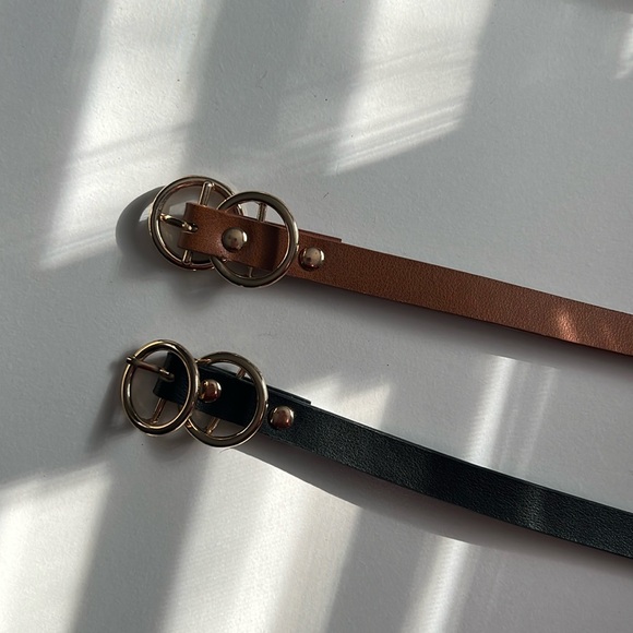 Pair of Women’s Thin Fashion Belts - Picture 1 of 3